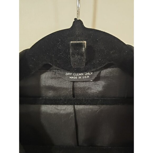 Neil Allyn Tuxedo Jacket Men 42R Black Wool Dinner Suit Coat Satin Lapel Formal - Picture 6 of 11